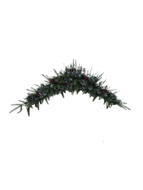 特別な形状の赤いベリーのクリスマス ガーランド-PE PVC SW